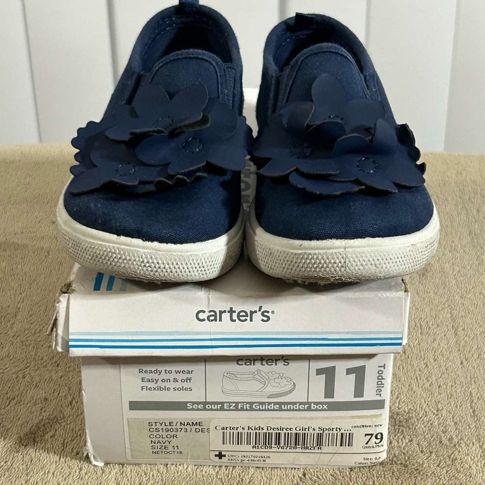 Carter Navy Toddler Shoes